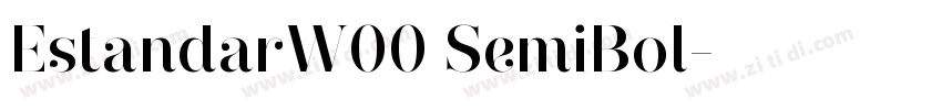 EstandarW00 SemiBol字体转换